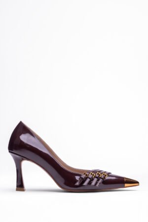 RUGAN Gold Metal Detaylı Stiletto Ayakkabı