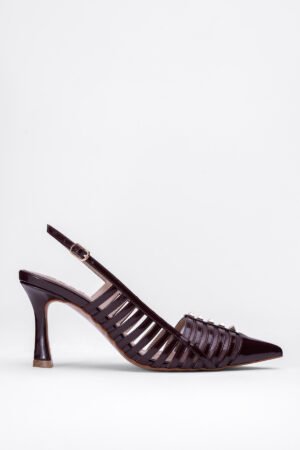 RUGAN Gold Zımba Detaylı Topuklu Ayakkabı