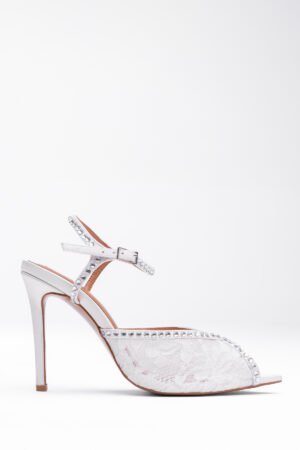 KRİSTAL TAŞLI DANTEL AYAKKABI