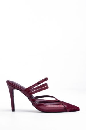 TÜY DETAYLI ABİYE TOPUKLU AYAKKABI